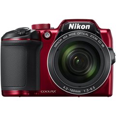 Nikon COOLPIX B500 16MP 16MP 40x Zoom Optique Caméra Numérique avec Wi-Fi NFC & Bluetooth (Rouge) + 16GB SDHC Accessory Bundle