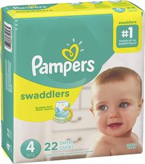 Couches pour bébé Pampers Swaddlers Taille 4, 22 unités