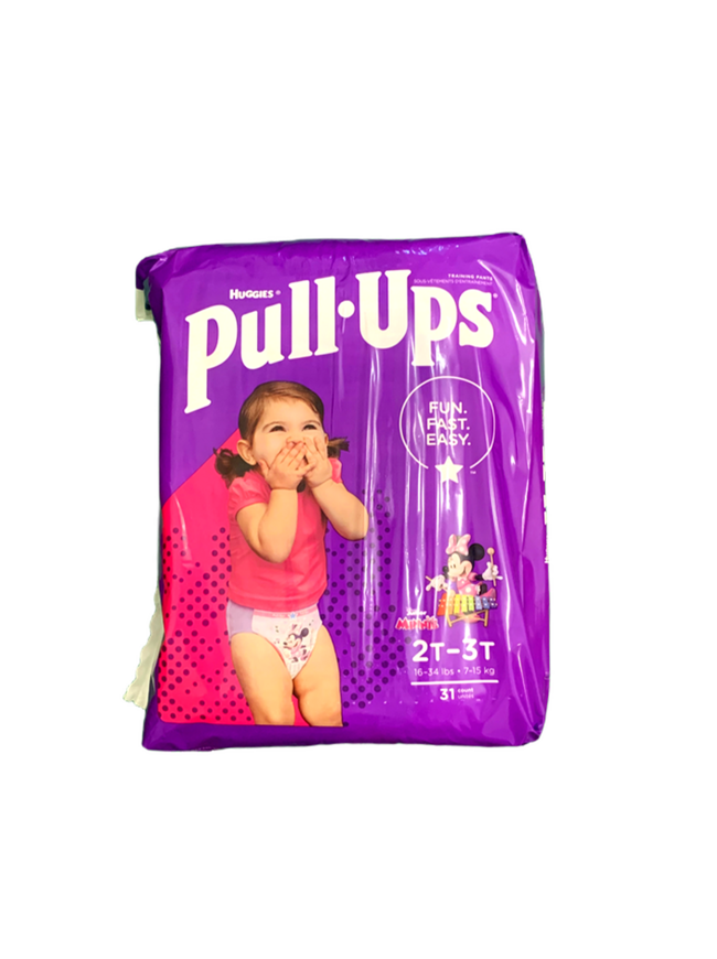 Pull-Ups Girls' Potty Training Underwear Size 4, 2T-3T,31ct