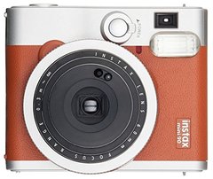 Fujifilm - Appareil photo à film instantané Instax Mini 90 (brun)