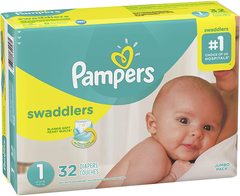 Couches bébé pour nouveau-né Pampers Swaddlers Taille 1 32 pièces