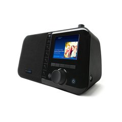 Grace Digital Mondo + Haut-parleur intelligent sans fil et radio Internet avec Wi-Fi + Bluetooth et 3,5 po ; écran couleur