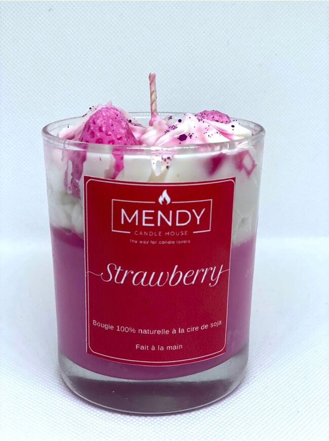 Bougie " Strawberry" - Mendy's candles