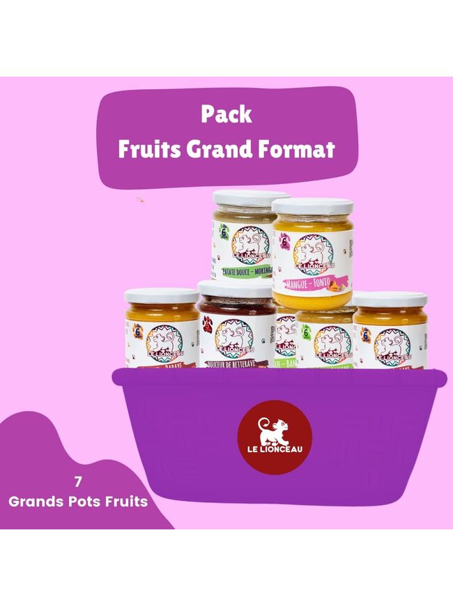 Pack fruits grand format - Le lionceau