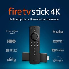 Fire TV Stick 4K dispositif de diffusion en continu avec Alexa intégré, Ultra HD, Dolby Vision, comprend la télécommande vocale Alexa