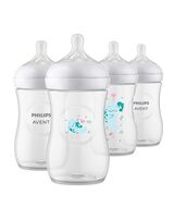 Philips AVENT Natural Baby Bottles with Natural Response Nipple, with Manatee Design